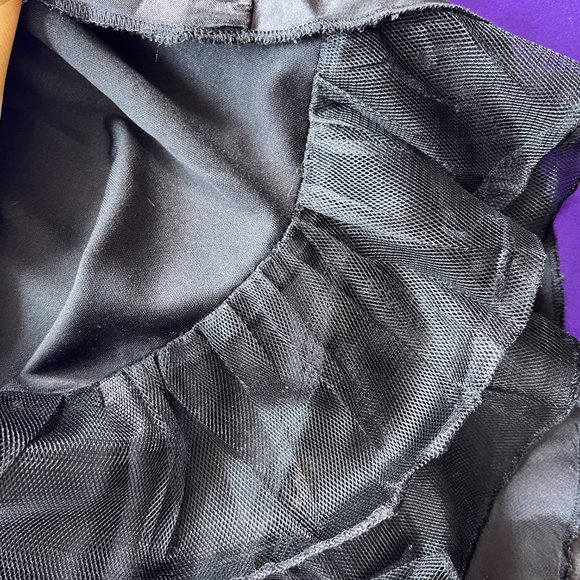 📌Three Pink Hearts Neck-Holder Dress with Mesh Ending Underskirt - Picture 14 of 16